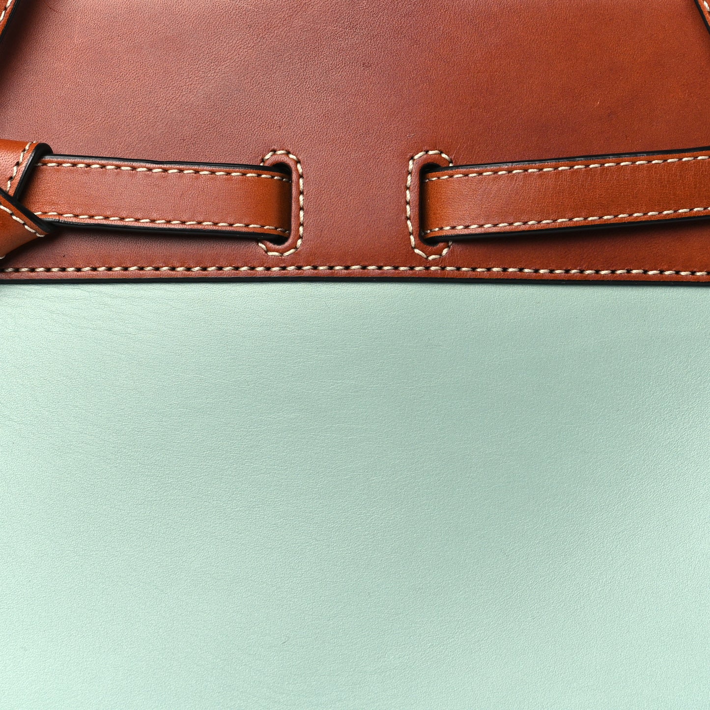 Boxcalf Lazo Tote Blue Tan