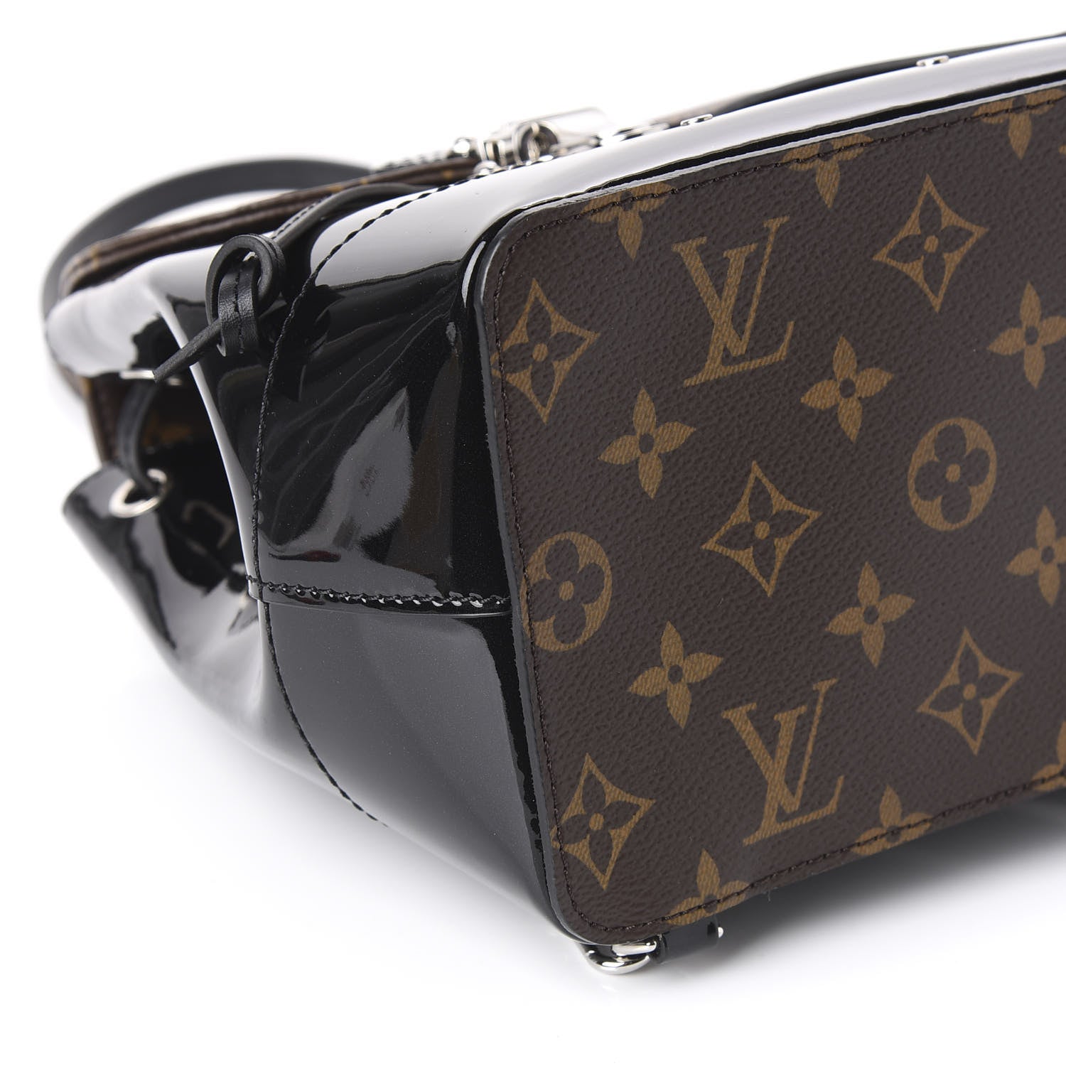 Louis Vuitton Patent Monogram Hot Springs Backpack Black 5 of 7