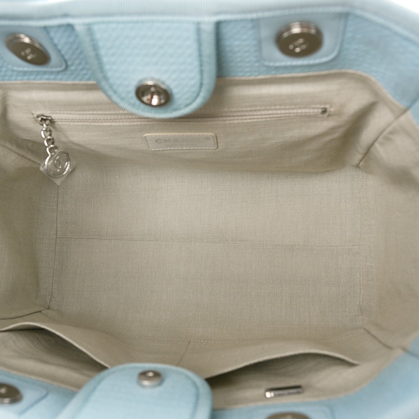 Mixed Fibers Small Deauville Tote Light Blue