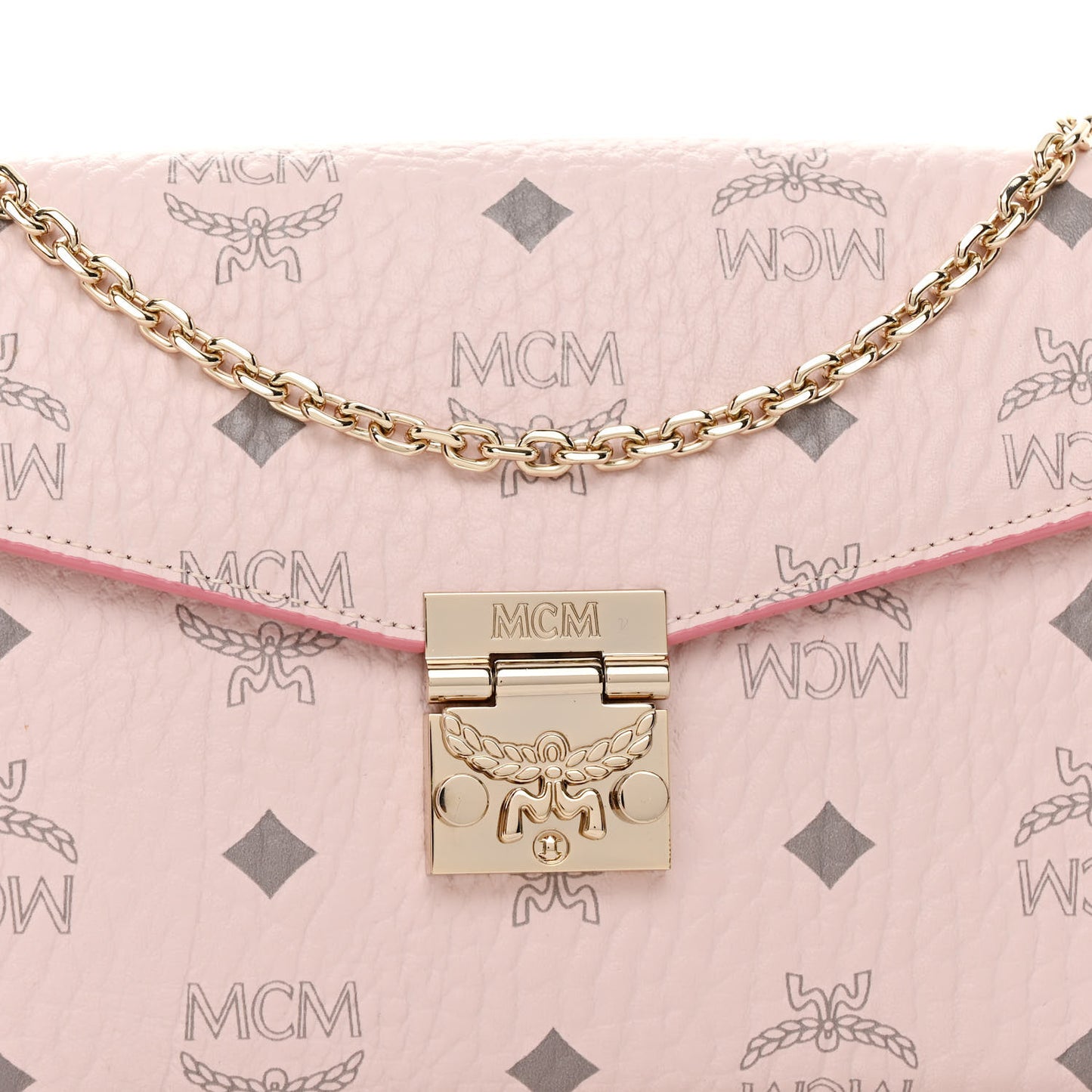Visetos Medium Patricia Wallet On Chain Soft Pink
