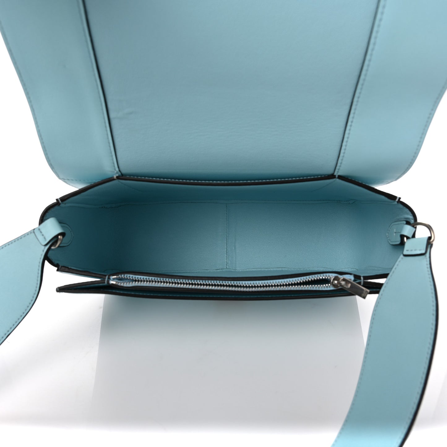 Shiny Smooth Calfskin Medium Frame Shoulder Bag