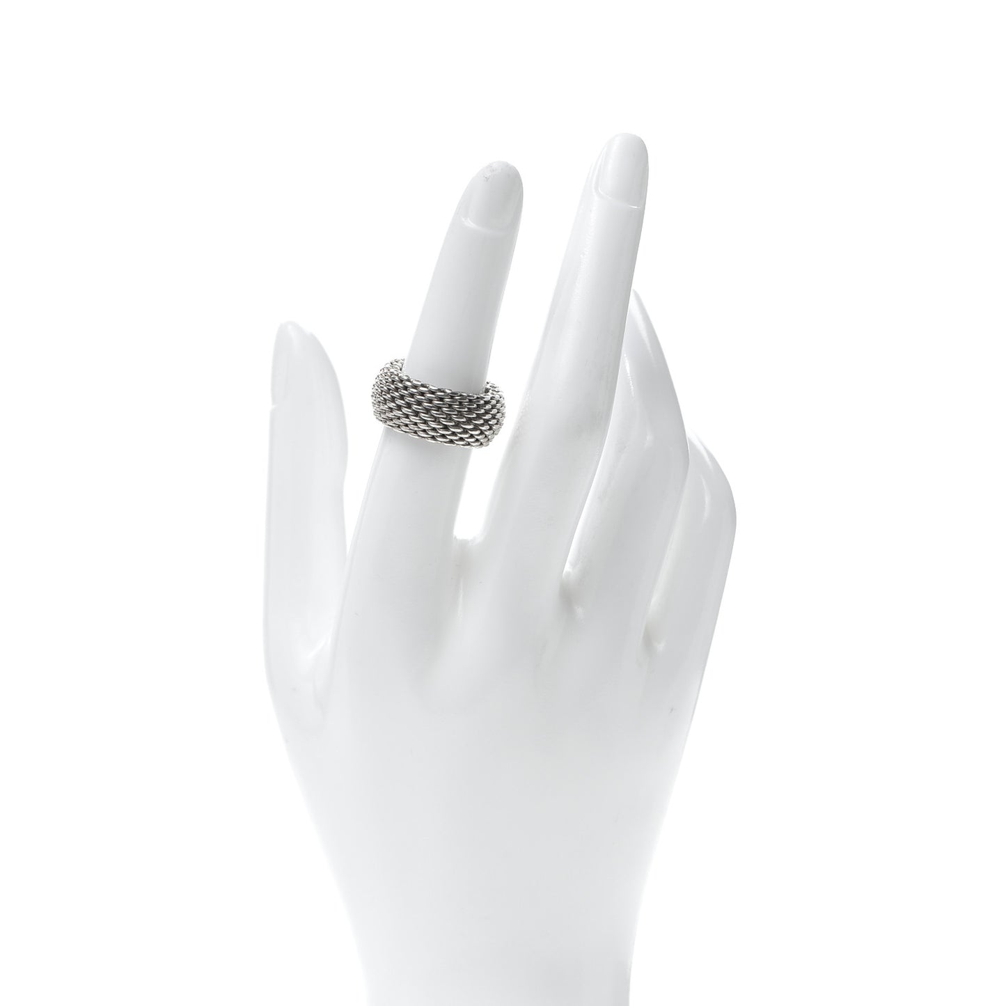 Sterling Silver Somerset Mesh Ring 52 6