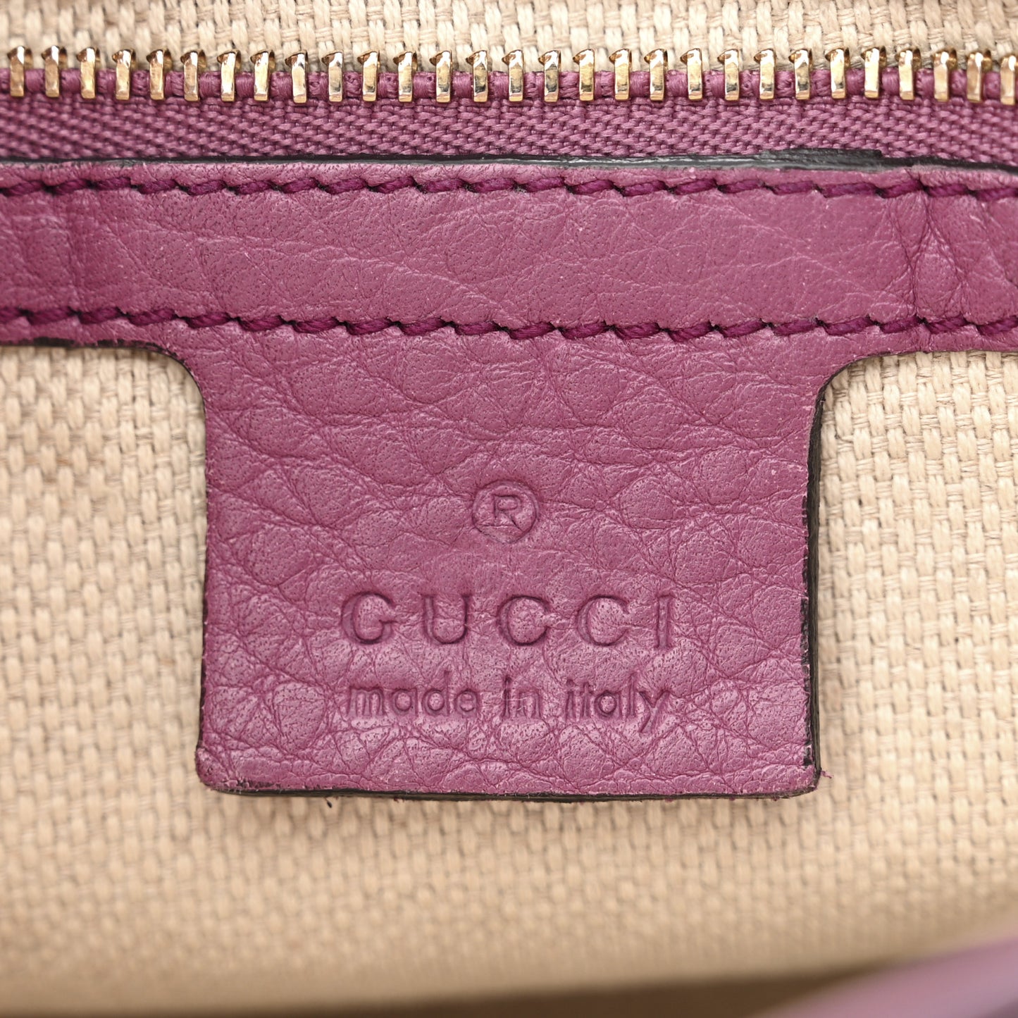 Pebbled Calfskin Medium Soho Flap Crossbody Peonia Flower