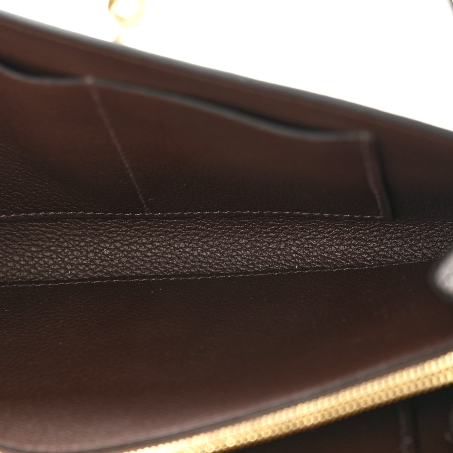 Hermes Evercolor Kelly To Go Wallet Moka 5 of 11