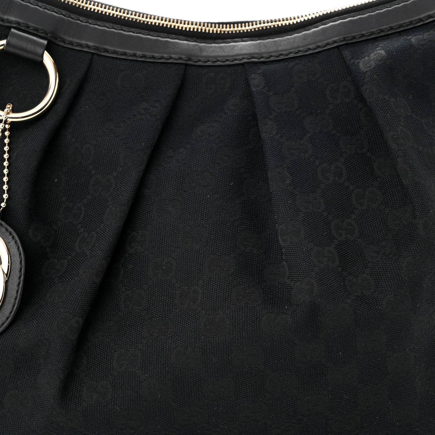 Gucci Monogram Medium Sukey Hobo Black 8 of 11
