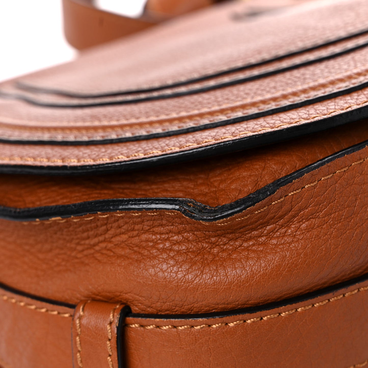 Calfskin Medium Marcie Round Crossbody Bag Tan
