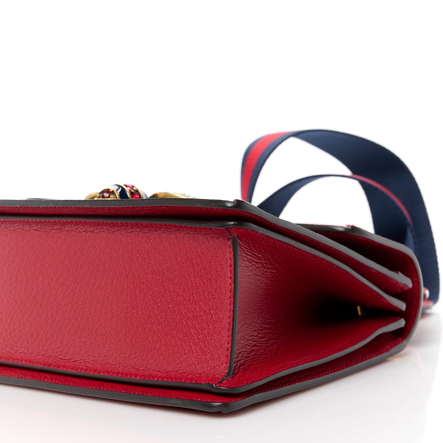 Gucci GG Supreme Monogram Small Queen Margaret Top Handle Bag Red 11 of 12