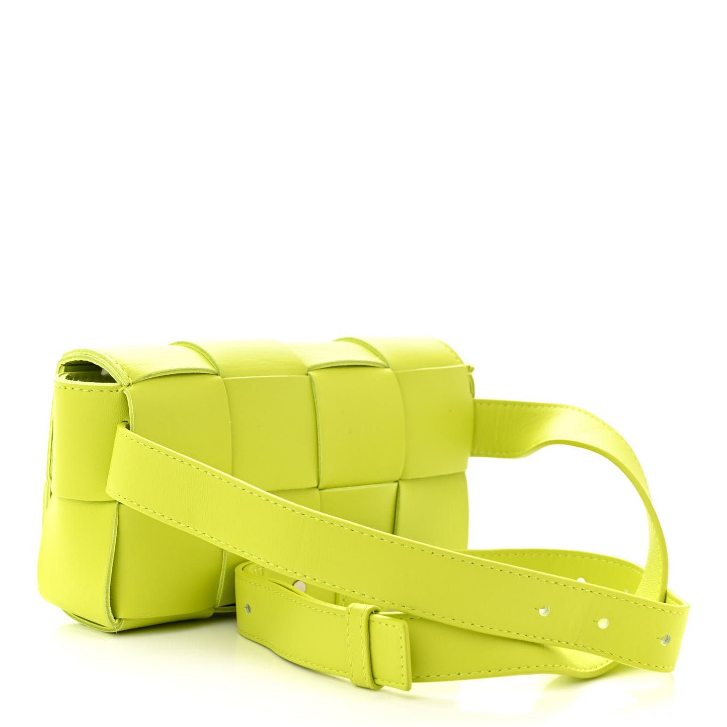 Nappa Intreccio Cassette Belt Bag Kiwi