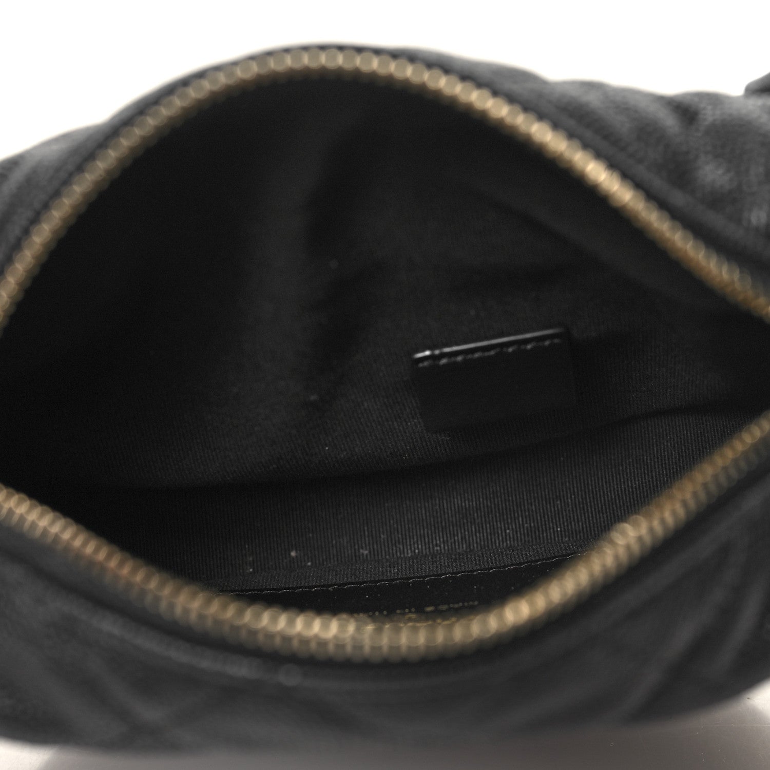 Chanel Shiny Caviar Quilted Bow Pouch Hobo Black 5 of 11