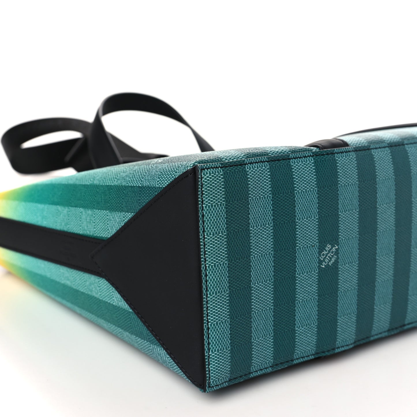 Damier Striped Weekend Tote PM Gradient Green