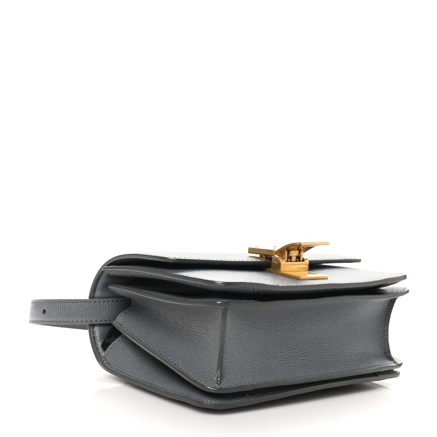 Celine Liege Calfskin Small Classic Box Flap Bag Medium Grey 4 of 9