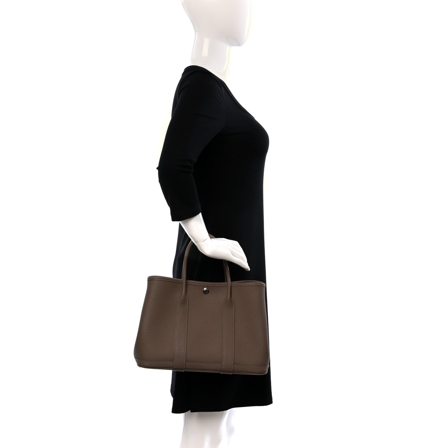 Hermes Vache Country Garden Party 30 TPM Beige De Weimar 2 of 12