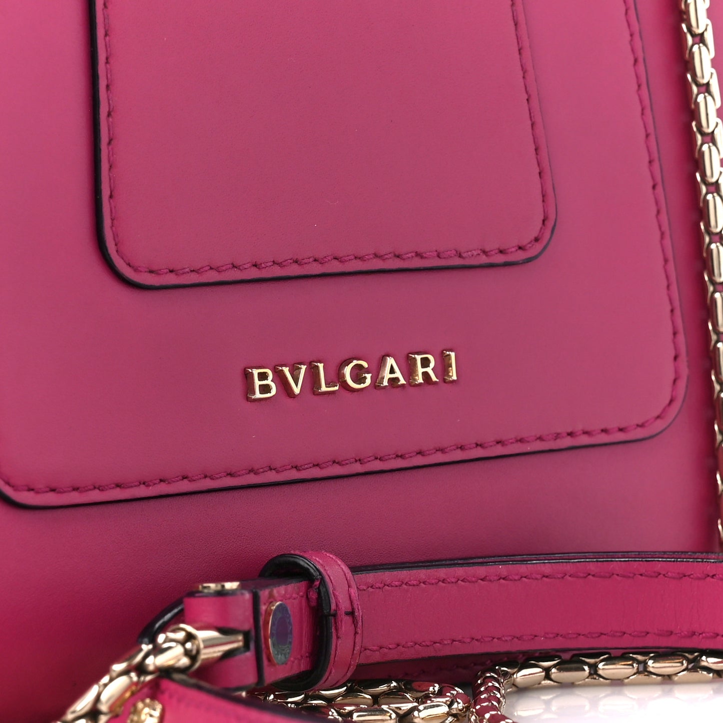 Calfskin Serpenti Forever Top Handle Pink