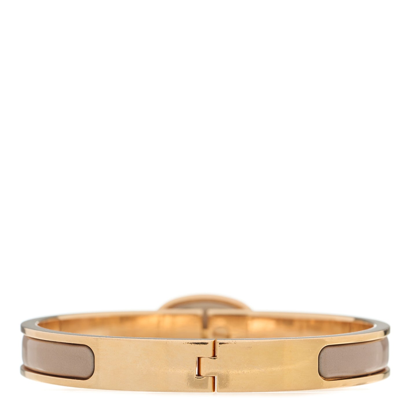 Enamel Mini Clic Chaine d'Ancre Bracelet PM Marron Glace