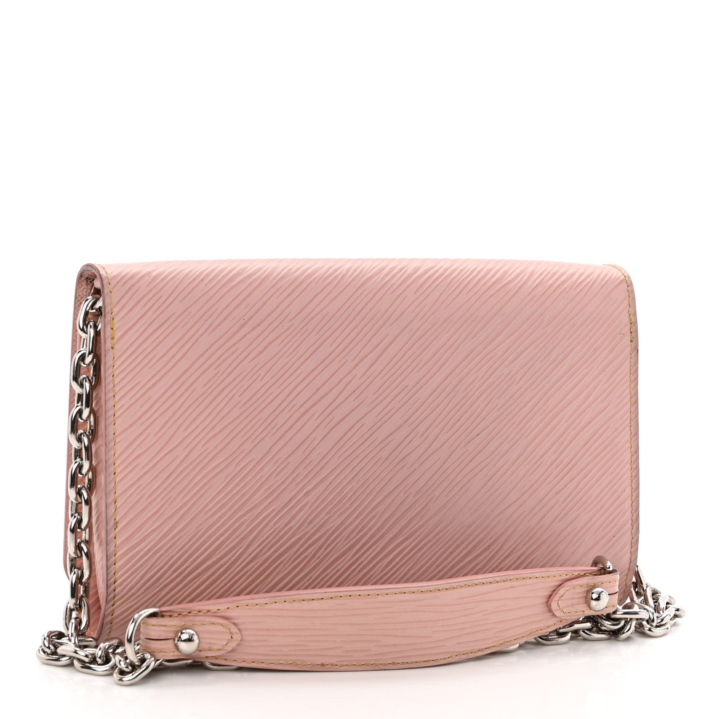 Epi Mechanical Flowers Twist Chain Wallet Rose Ballerine