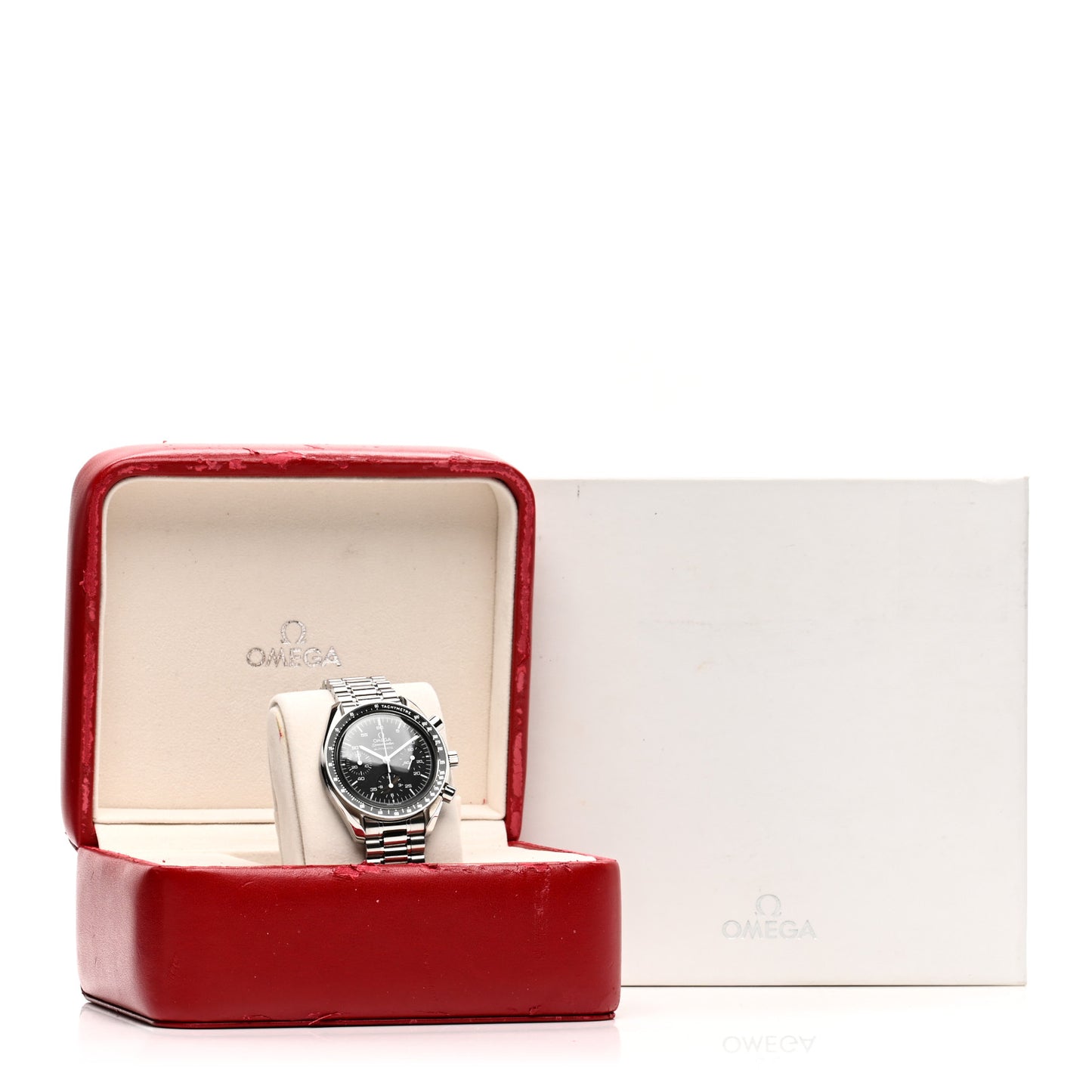 Stainless Steel 39mm Speedmaster Chronograph Automatic Watch Black 3510.50.00