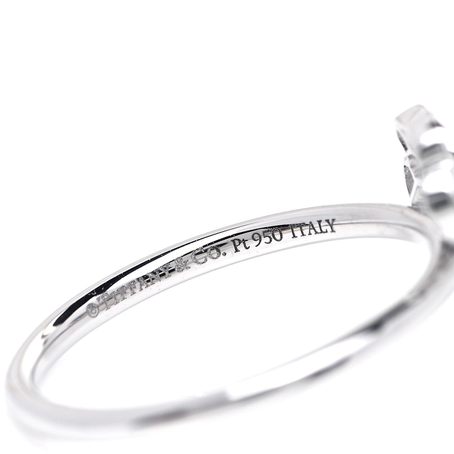 Tiffany Platinum Diamond Paper Flowers Ring 52 6 4 of 5