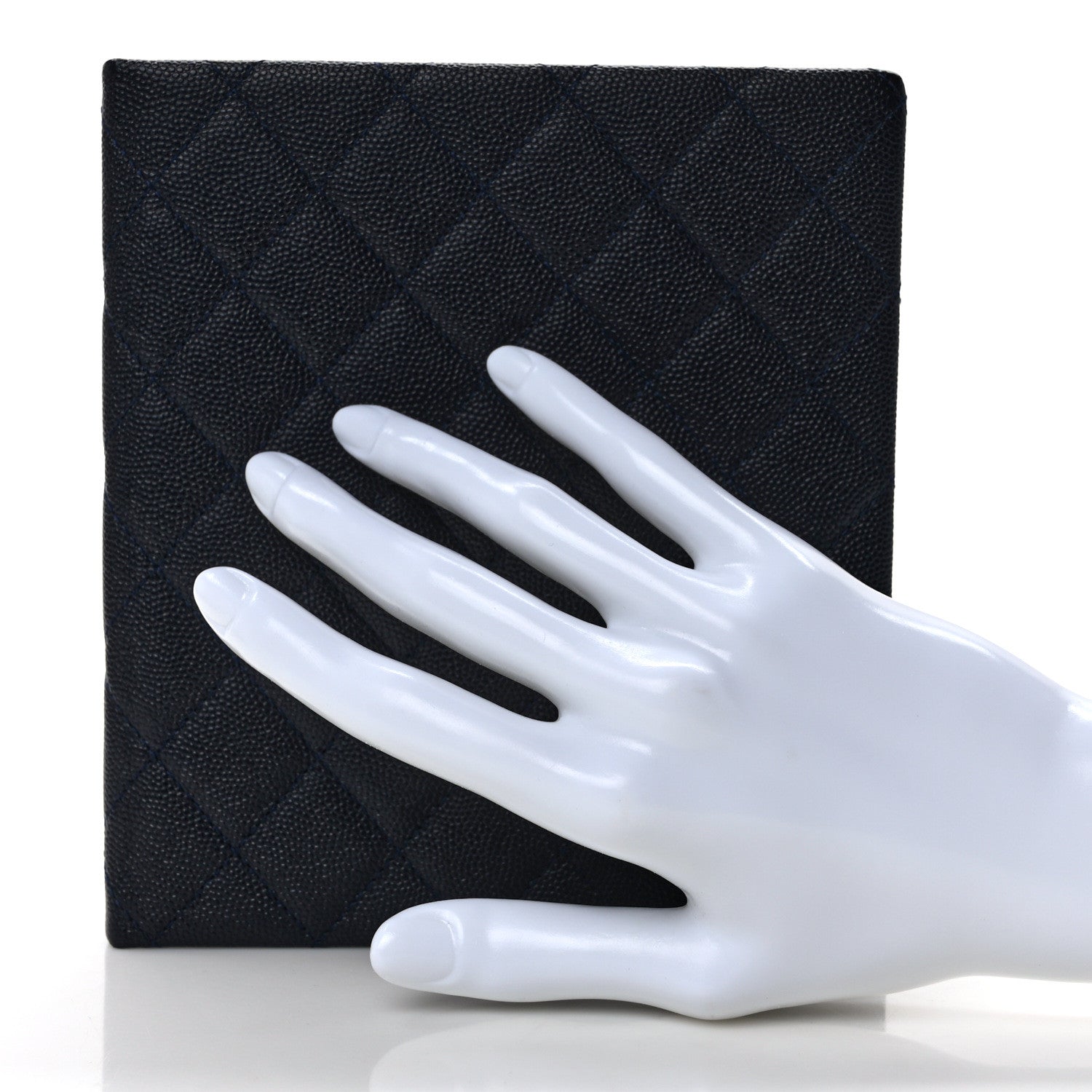 Chanel Caviar Quilted Notebook Navy Blue 2 of 7