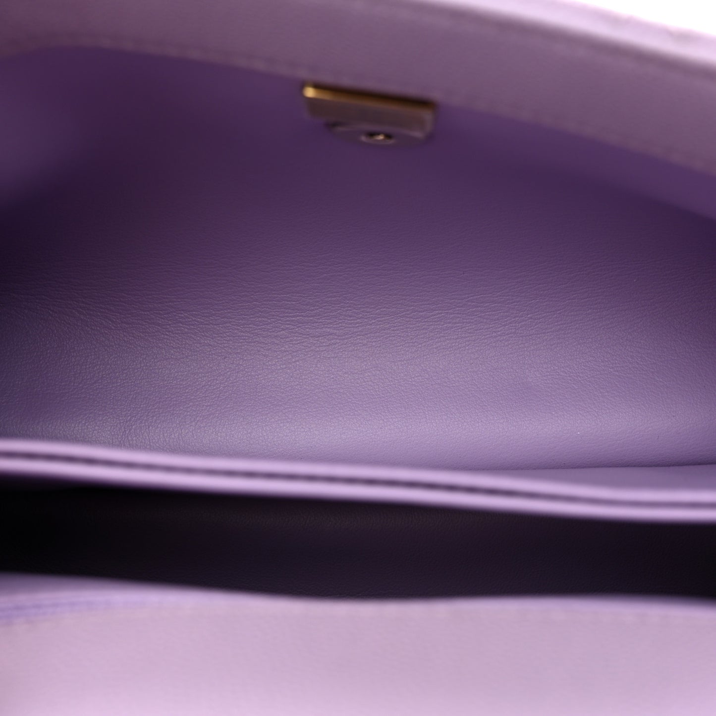 Caviar Quilted Mini Coco Handle Flap Light Purple