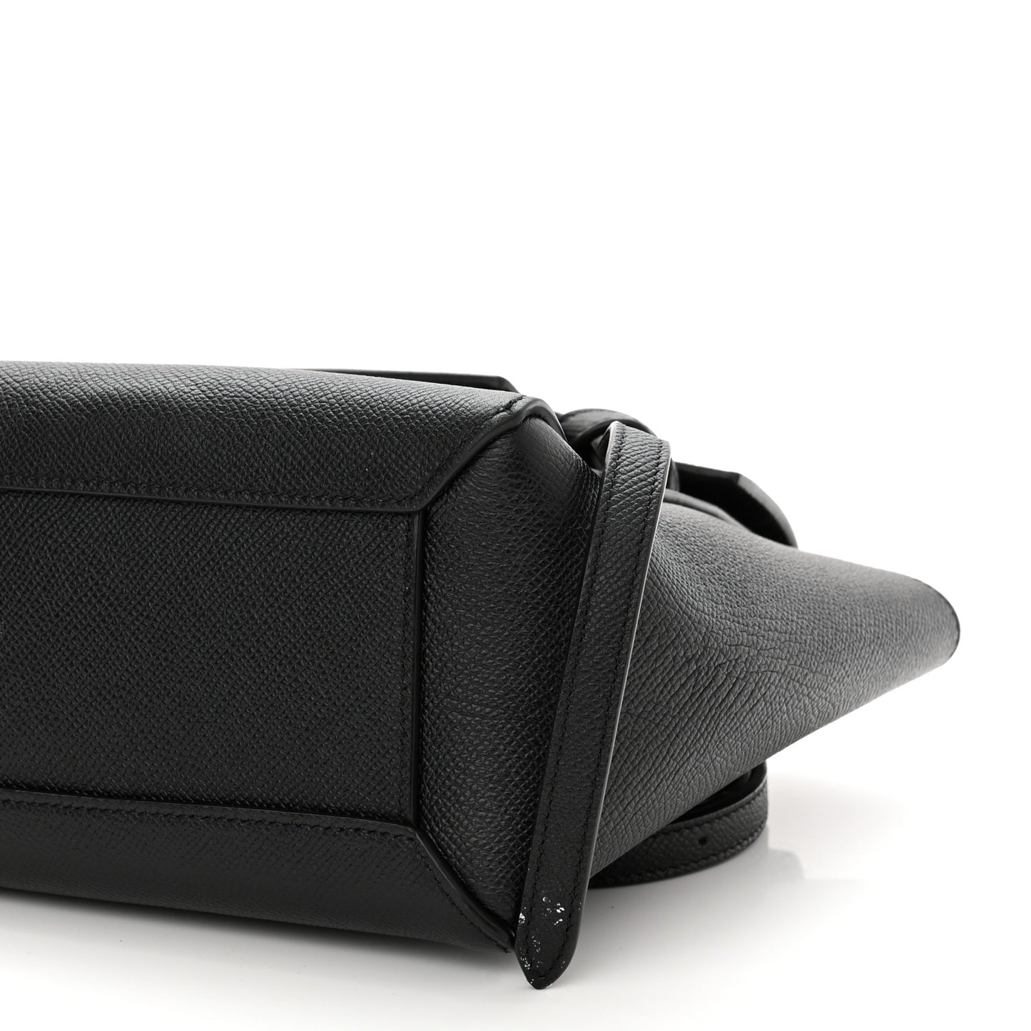 Grained Calfskin Nano Belt Bag Black