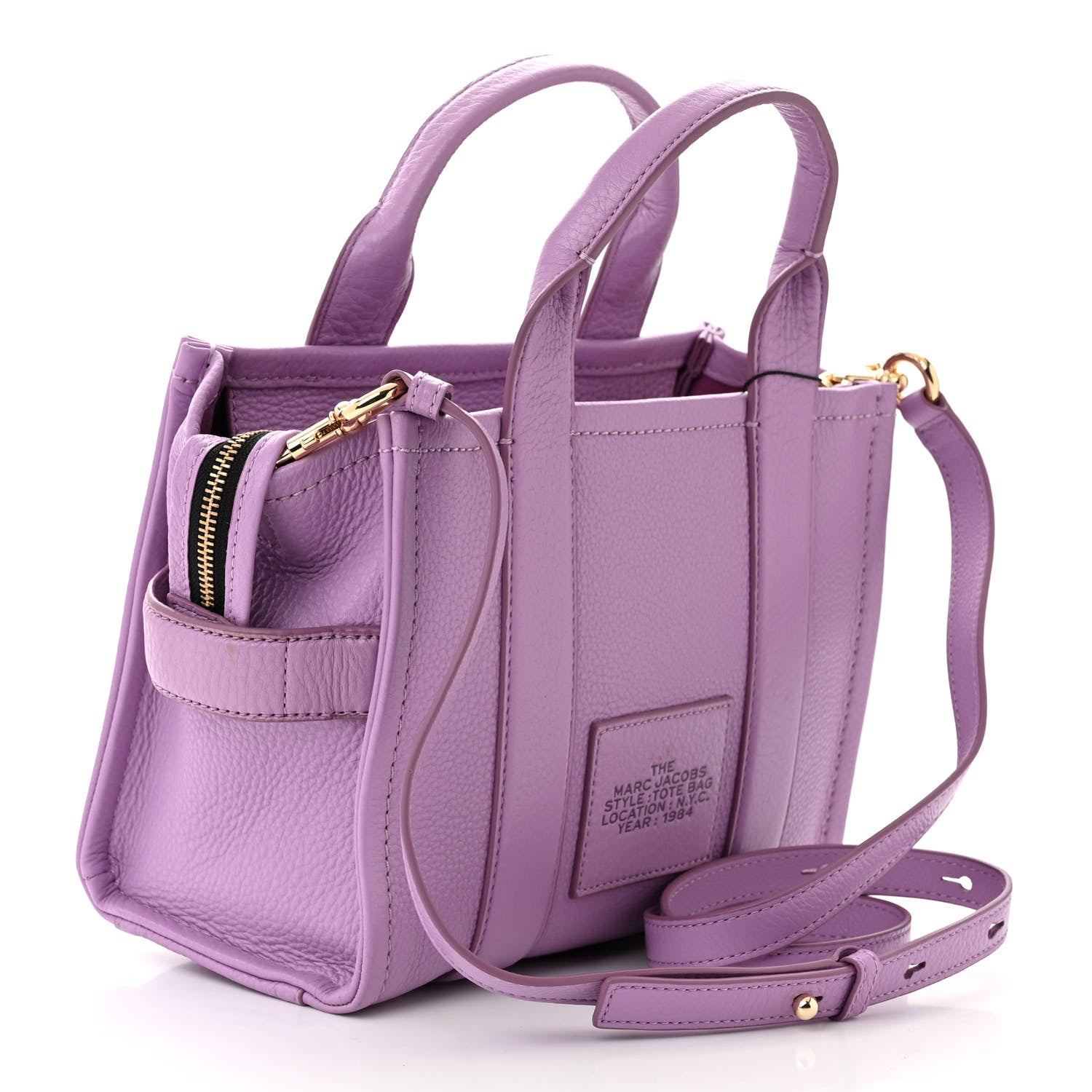 Marc Jacobs Grained Calfskin Small The Tote Bag Regal Orchid 3 of 11