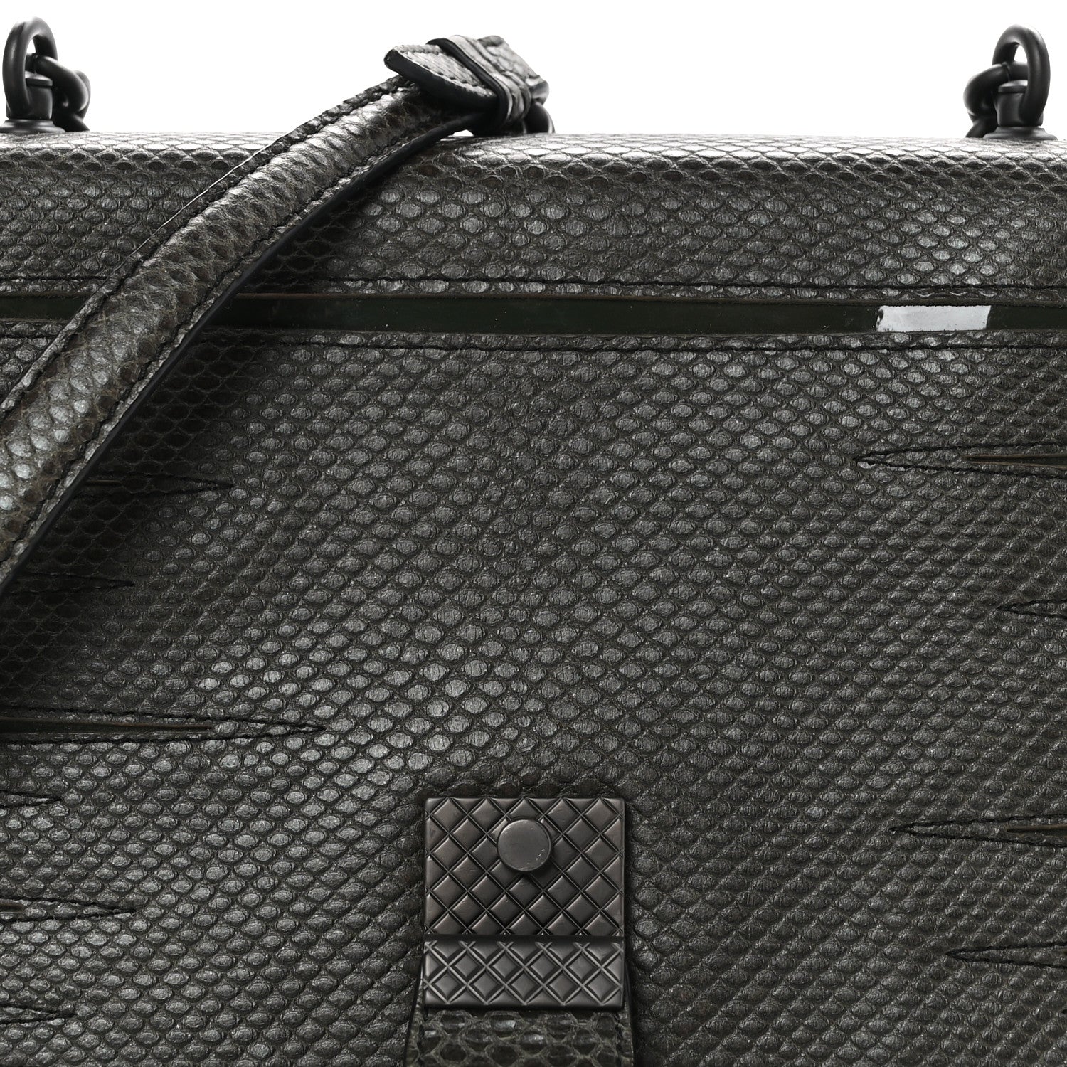 Bottega Veneta Karung Ayers Small Runway Shoulder Bag Dark Green 8 of 10