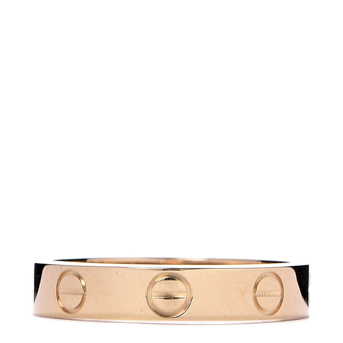 18K Yellow Gold 3.5mm LOVE Wedding Band Ring 51 5.75