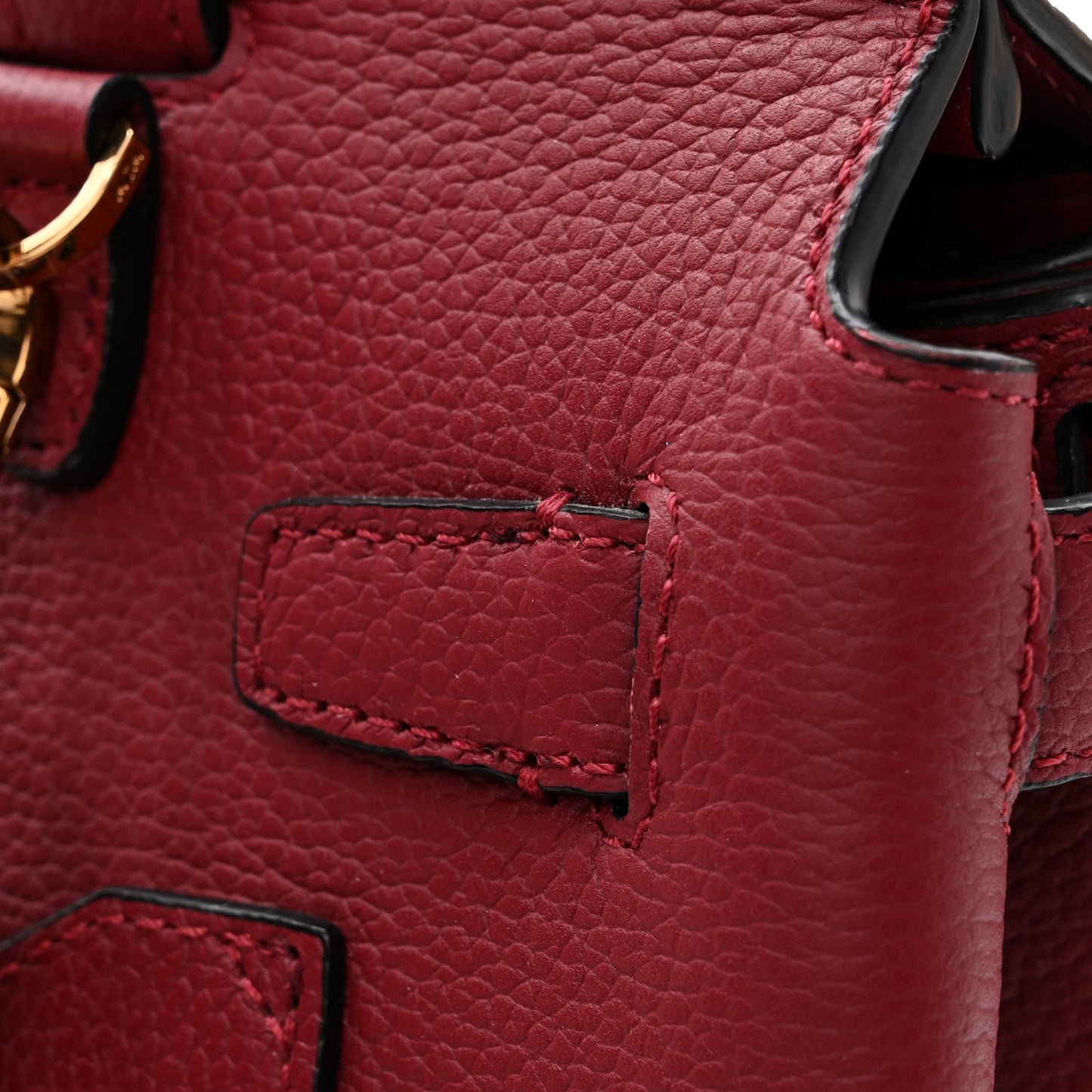 Grained Calfskin Milla Convertible Backpack Scooter Red