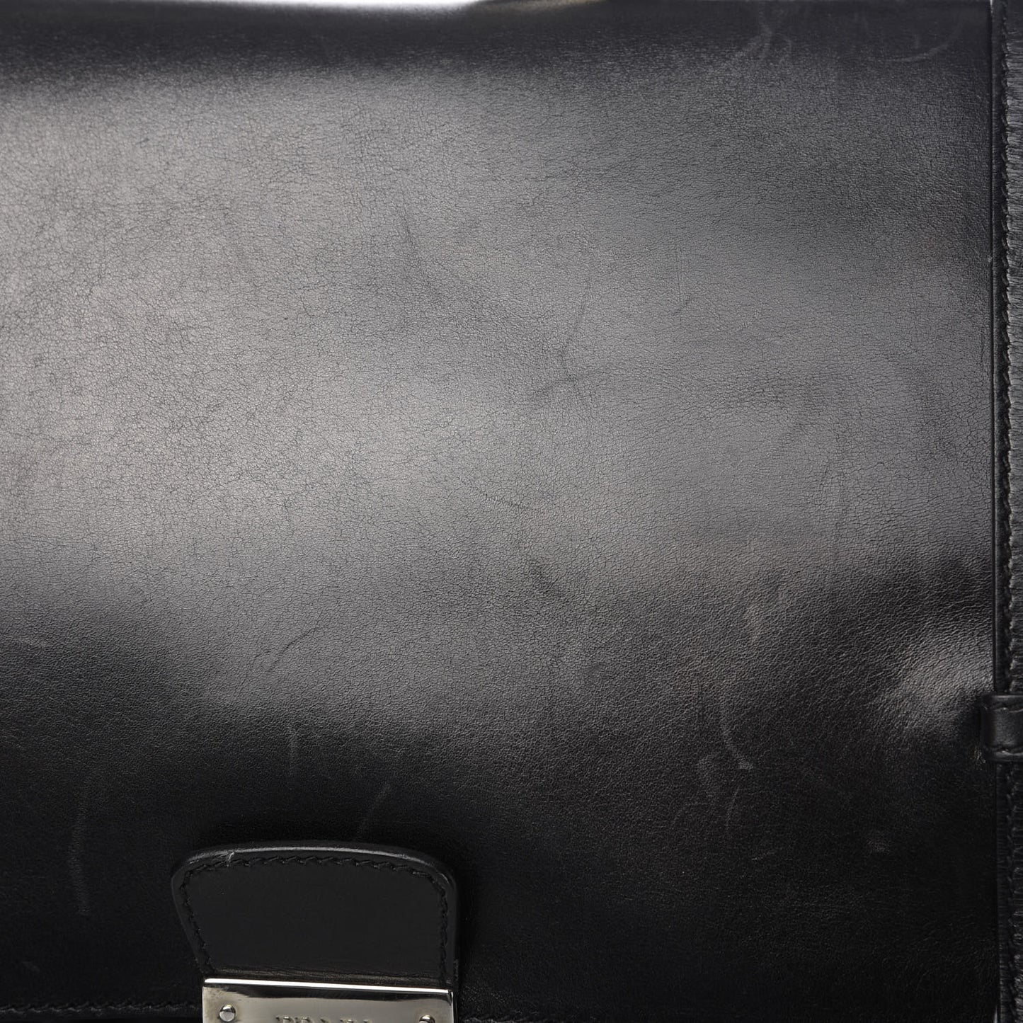 Soft Calfskin Tessuto Nylon Travel Bag Black