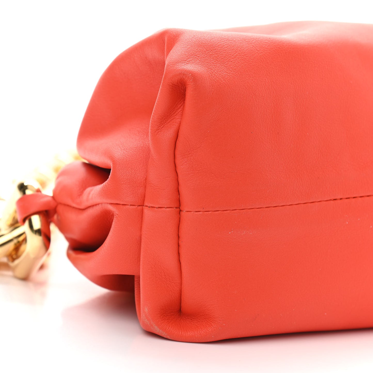 Calfskin The Pouch Chain Orange
