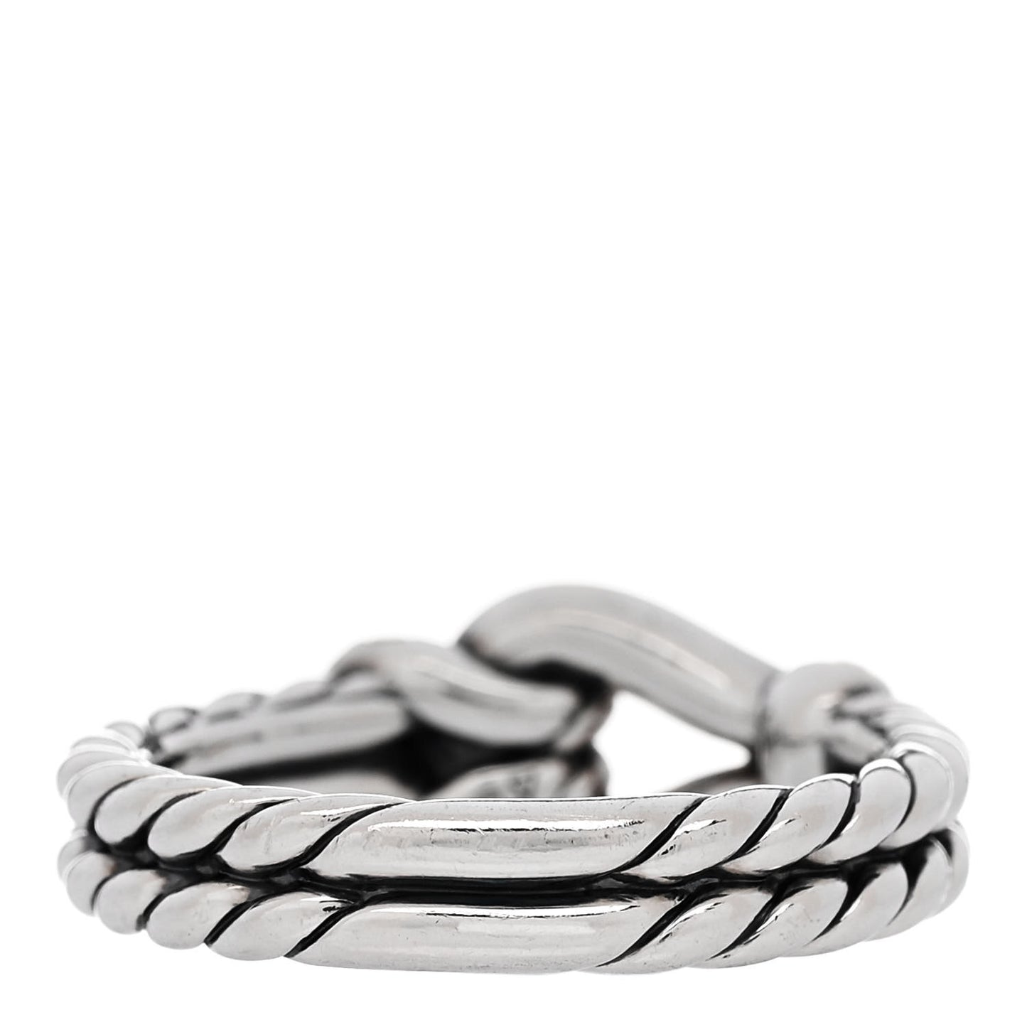 Sterling Silver Diamond Thoroughbred Loop Ring 54 7