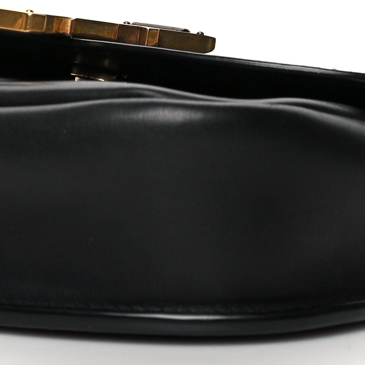 Saint Laurent Smooth Calfskin Classic Monogram Small Kaia Satchel Black 10 of 11