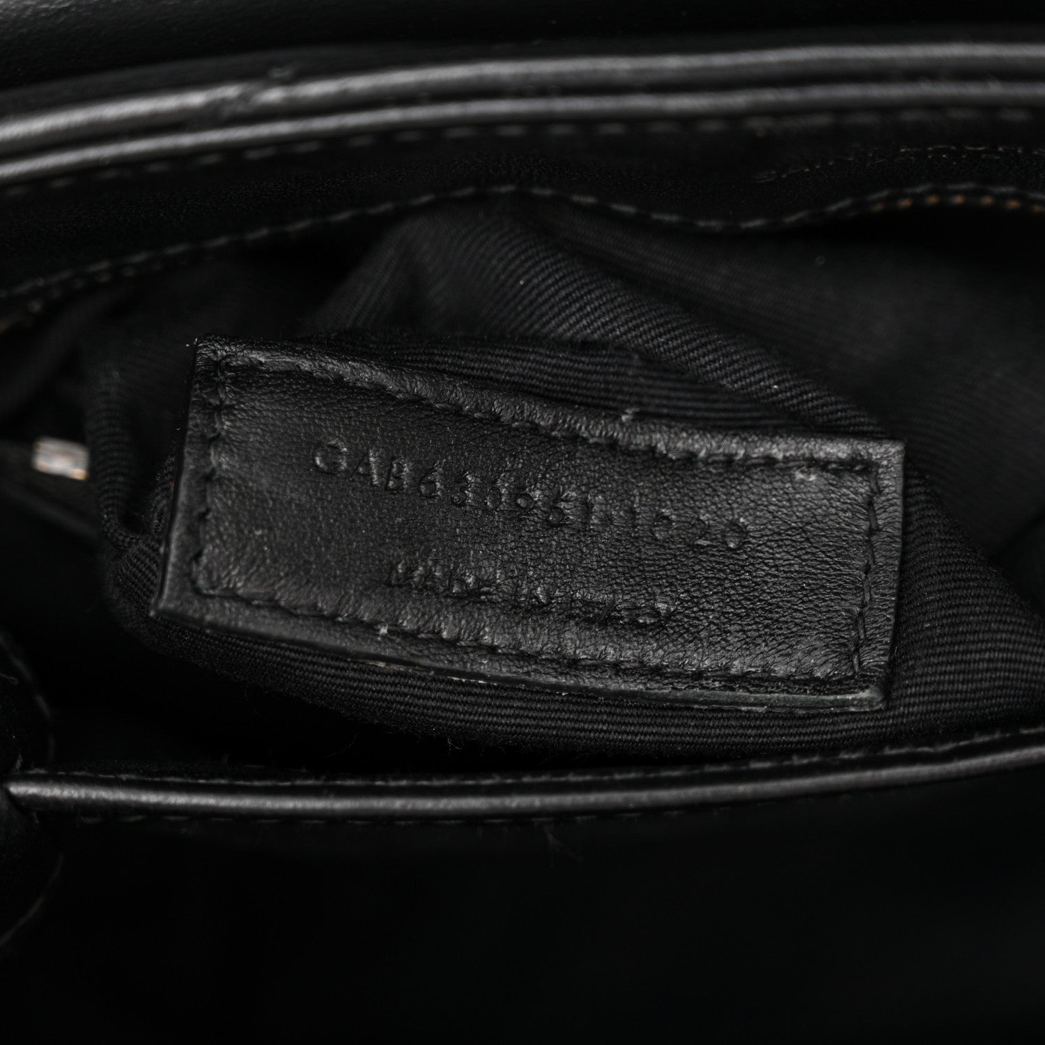 Saint Laurent Calfskin Y Quilted Monogram Monochrome Toy Loulou Crossbody Bag Black 8 of 12