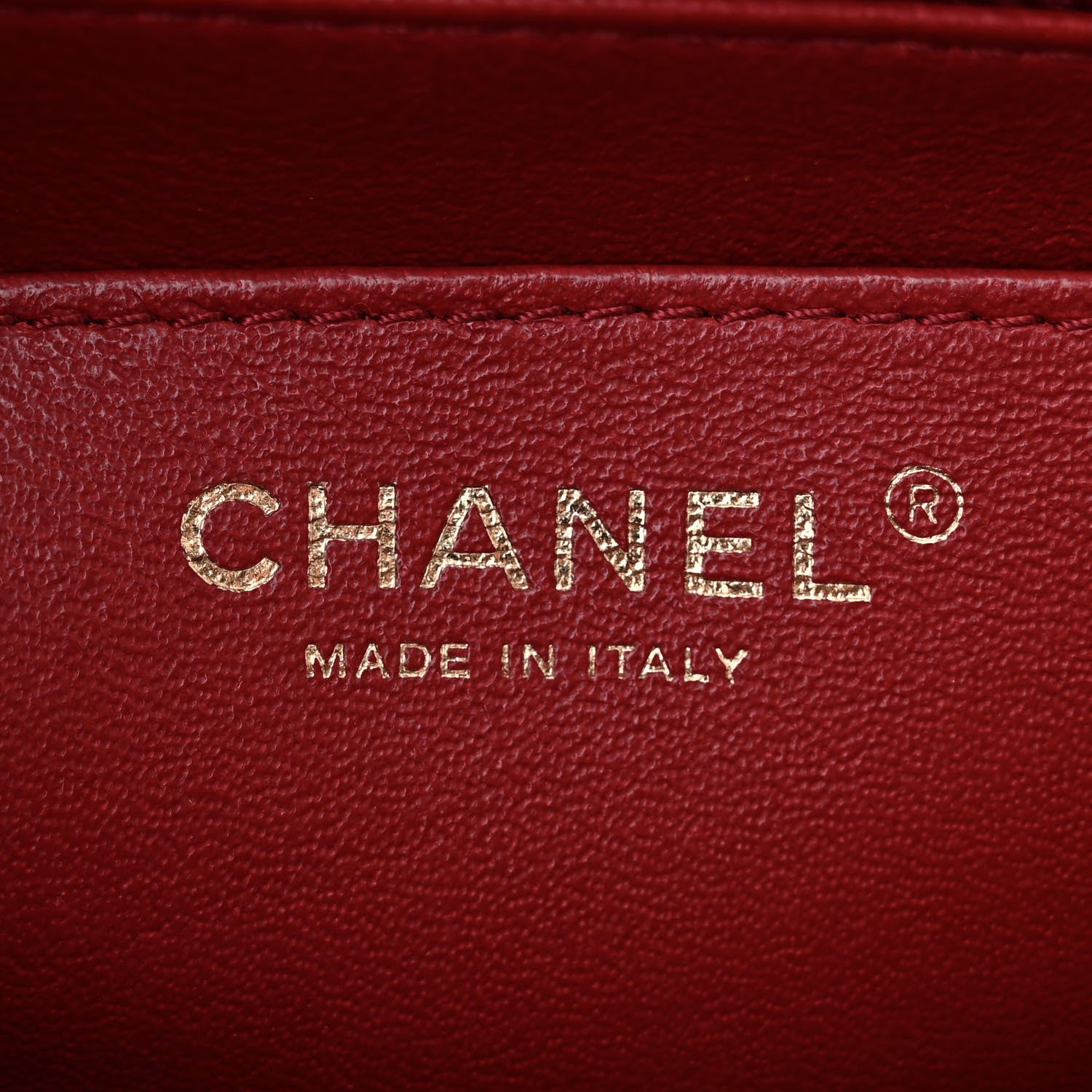 Chanel Lambskin Reverse Chevron Quilted Round Top Handle Flap Red 6 of 11