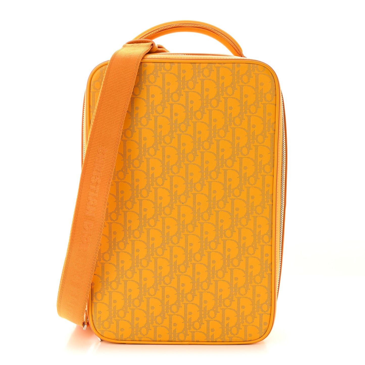 Calfskin Perforated Oblique Galaxy Marsupio World Tour Pelle Sling Yellow White