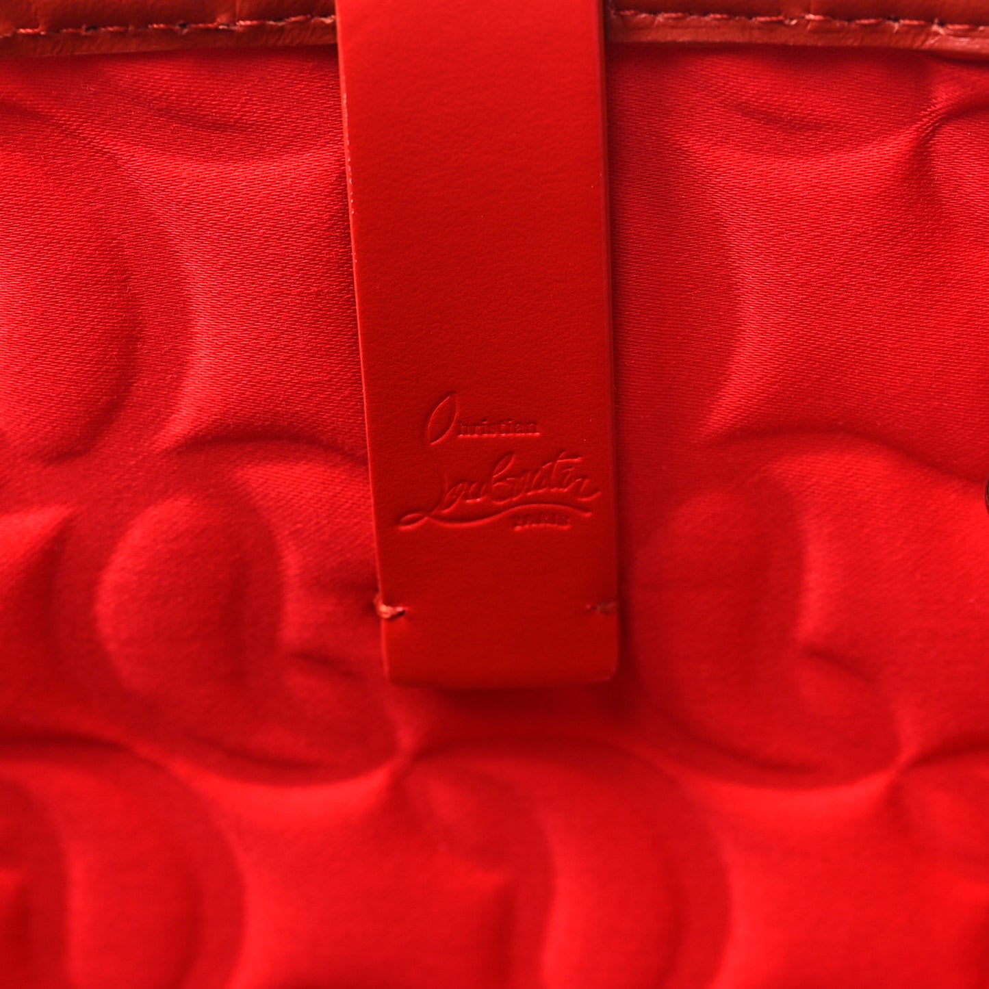 Nappa Embossed East West Cabata Tote Rouquine