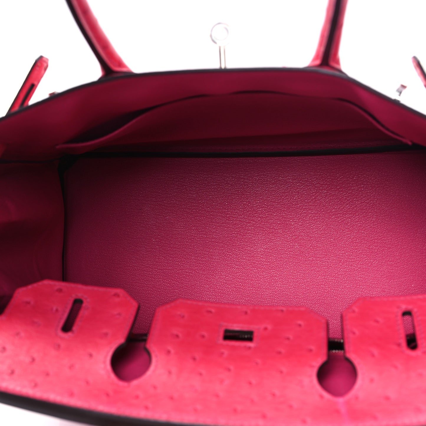 Ostrich Birkin 30 Rose Tyrien
