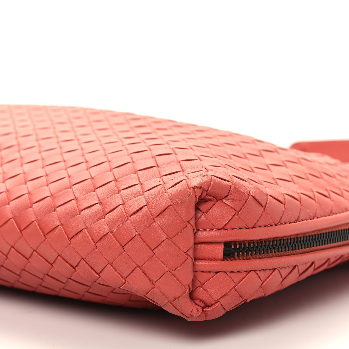 Nappa Intrecciato Large Nodini Crossbody Messenger Quarzo
