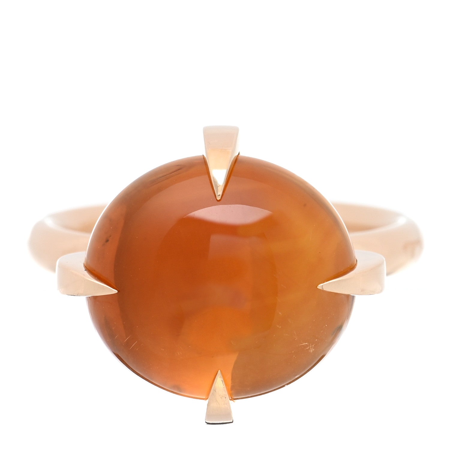 Pomellato 18K Yellow Gold Veleno Citrine Ring 50 5.5 1 of 5