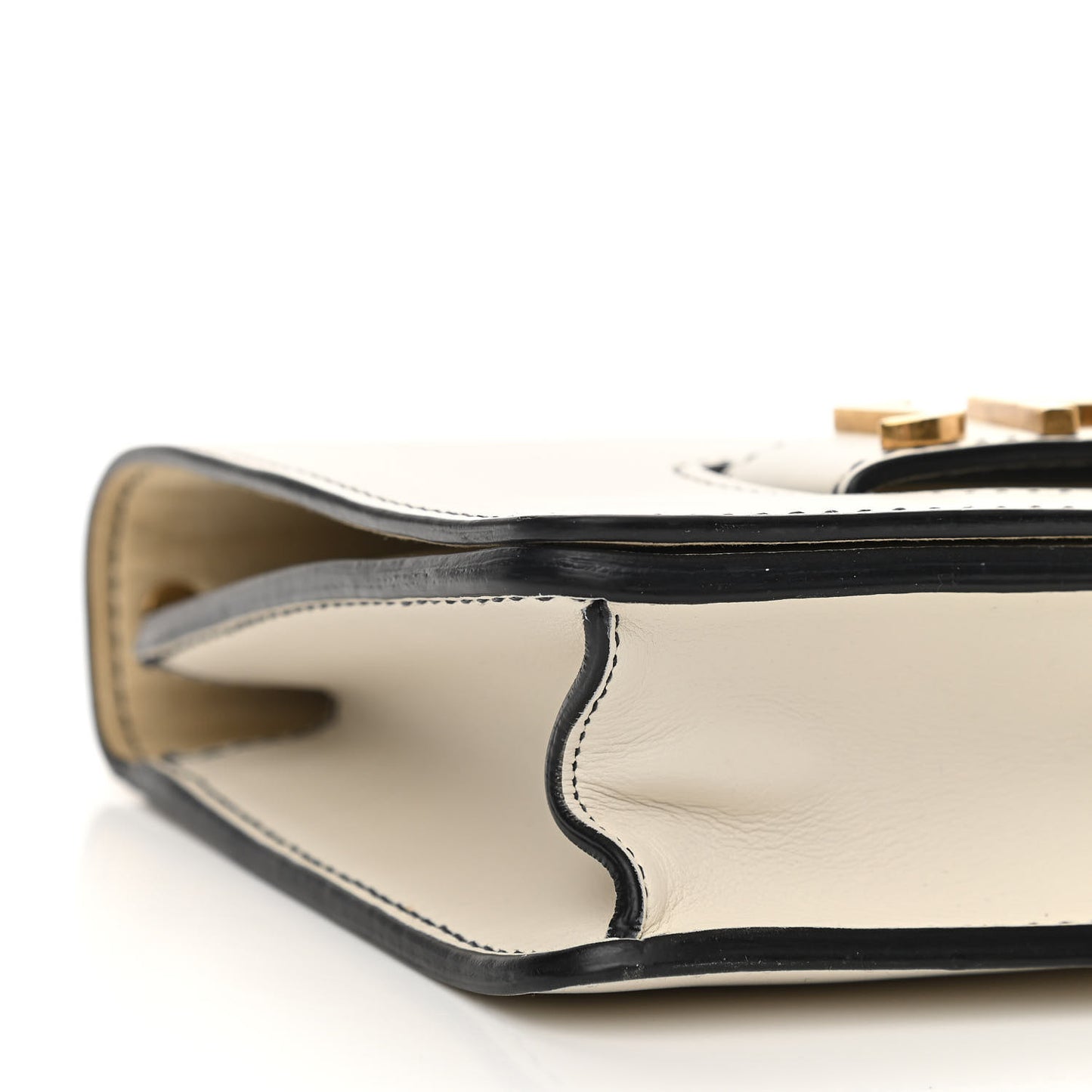 Calfskin J'Adior Chain Flap Bag Off White