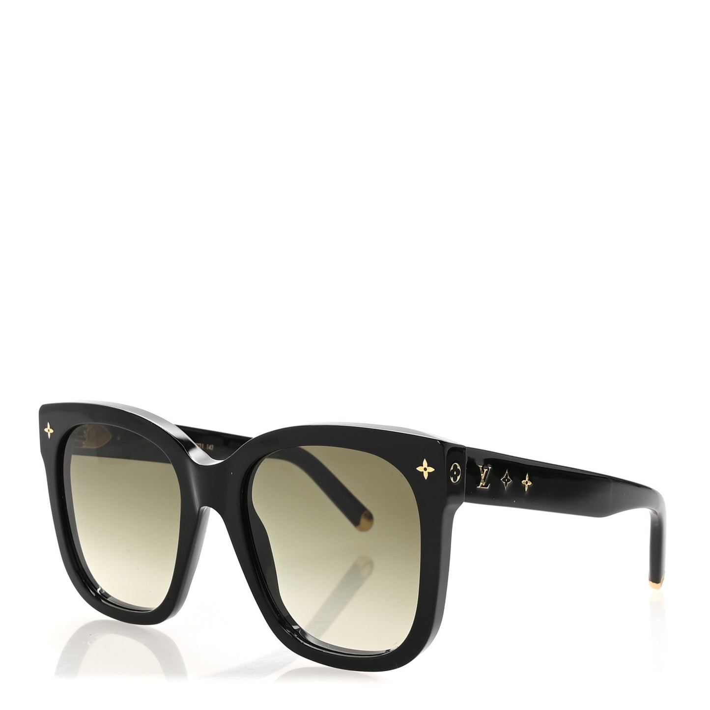 Acetate My Monogram Cat Eye Sunglasses Z1729W Black