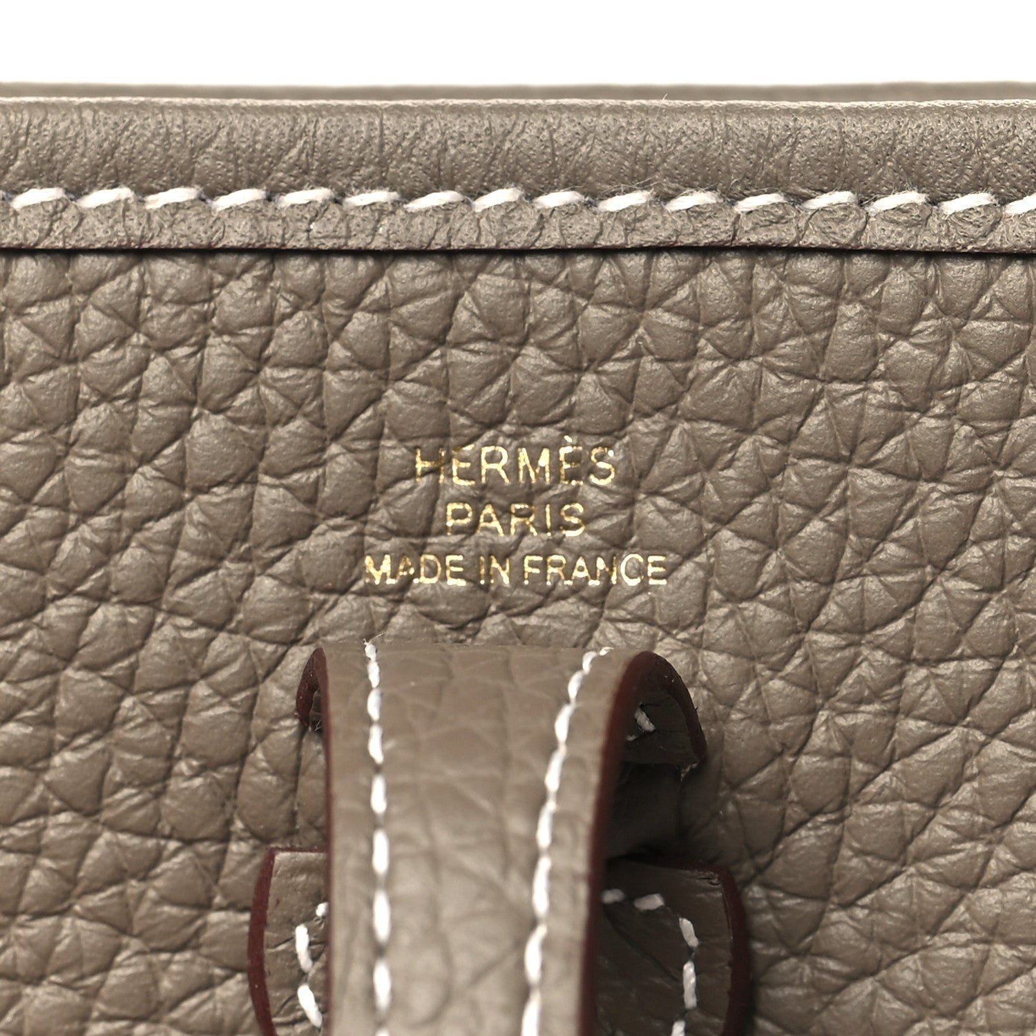 Hermes Taurillon Clemence Amazone Evelyne TPM Etoupe Bleu Indigo 6 of 11