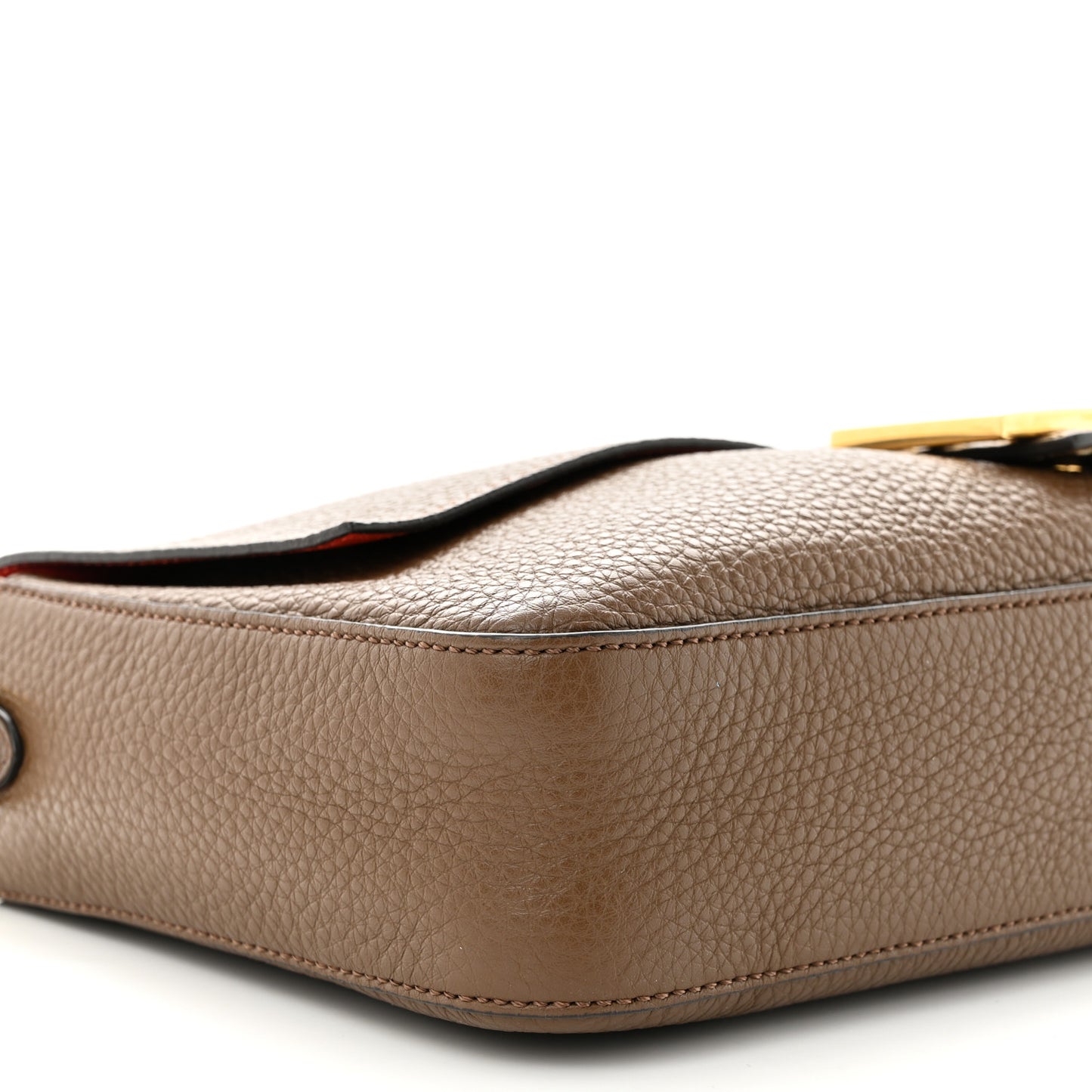 Cuoio Romano Selleria Large Baguette Fango Papavero