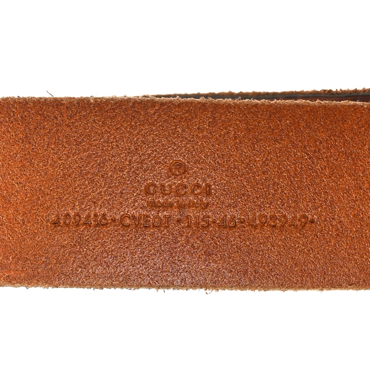 Faded Calfskin Double G 40mm Belt 115 46 Cuir