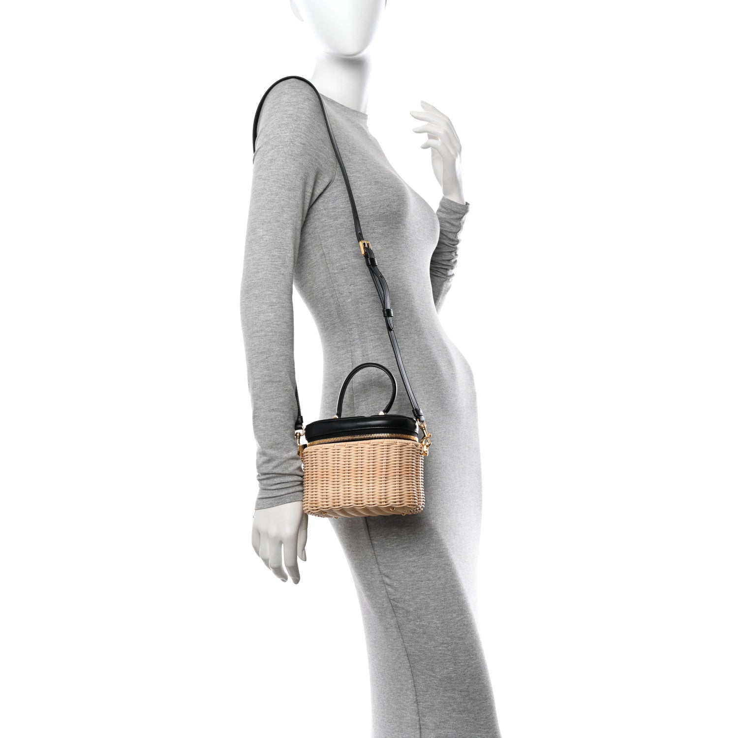 Christian Dior Wicker CD Vanity Black 2 of 10