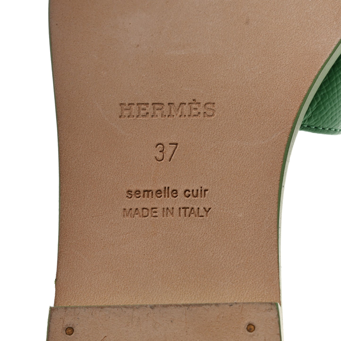 Epsom Oran Sandals 37 Vert Pomme