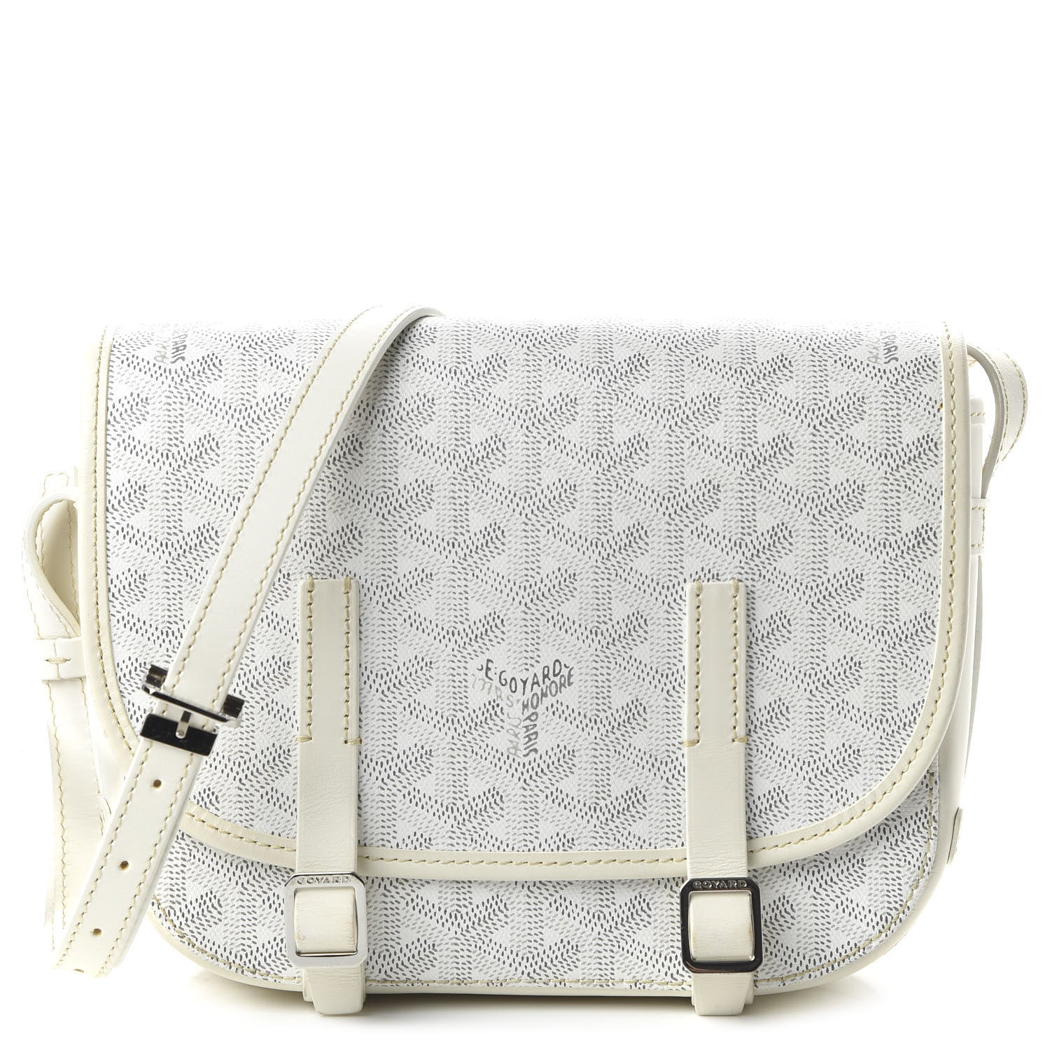 Goyard Goyardine Belvedere PM Messenger Bag White 1 of 9