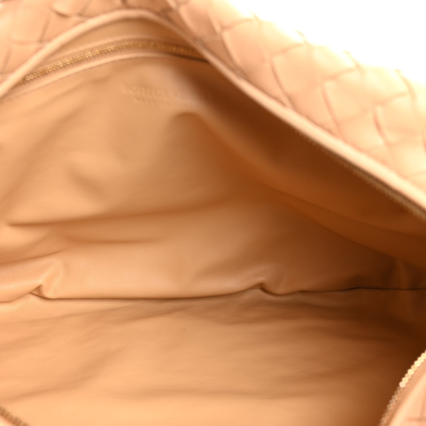 Nappa Intrecciato Small Jodie Hobo Almond