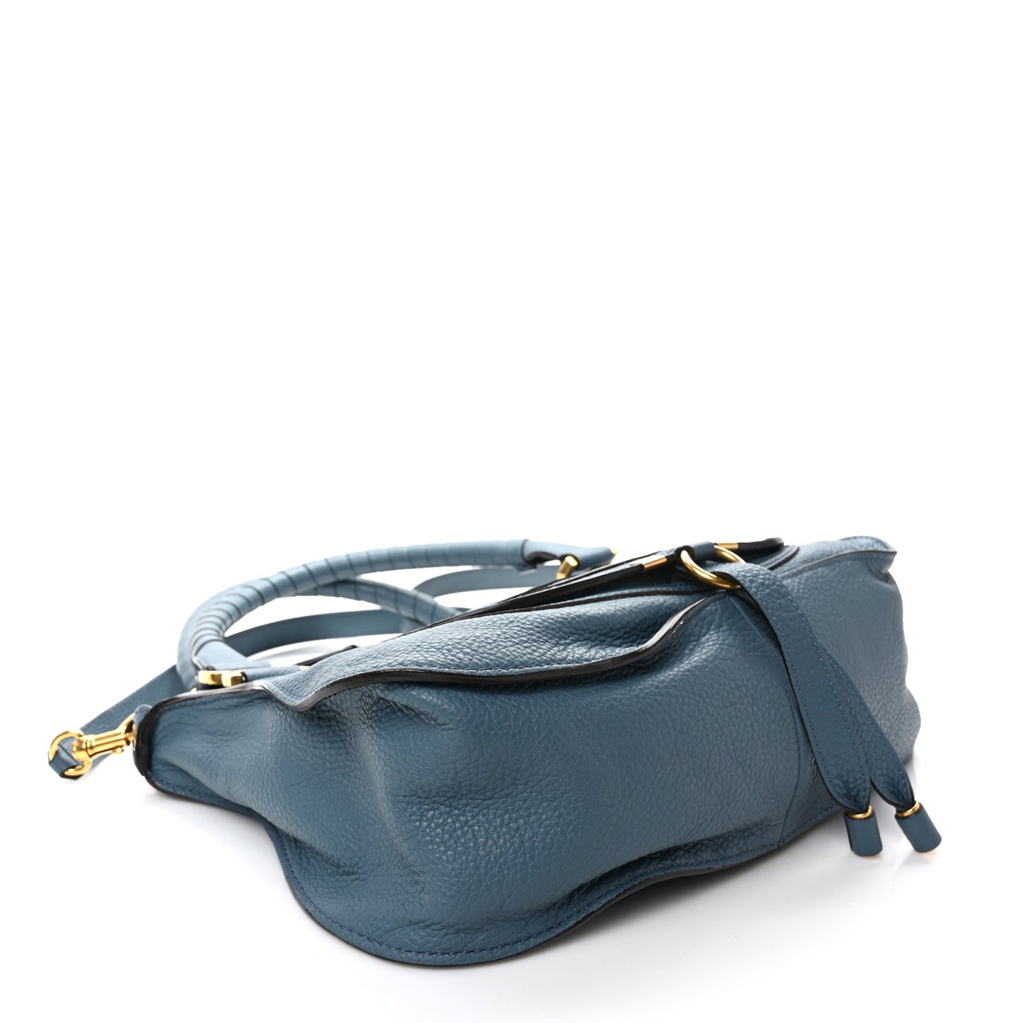 Calfskin Medium Marcie Satchel Blue