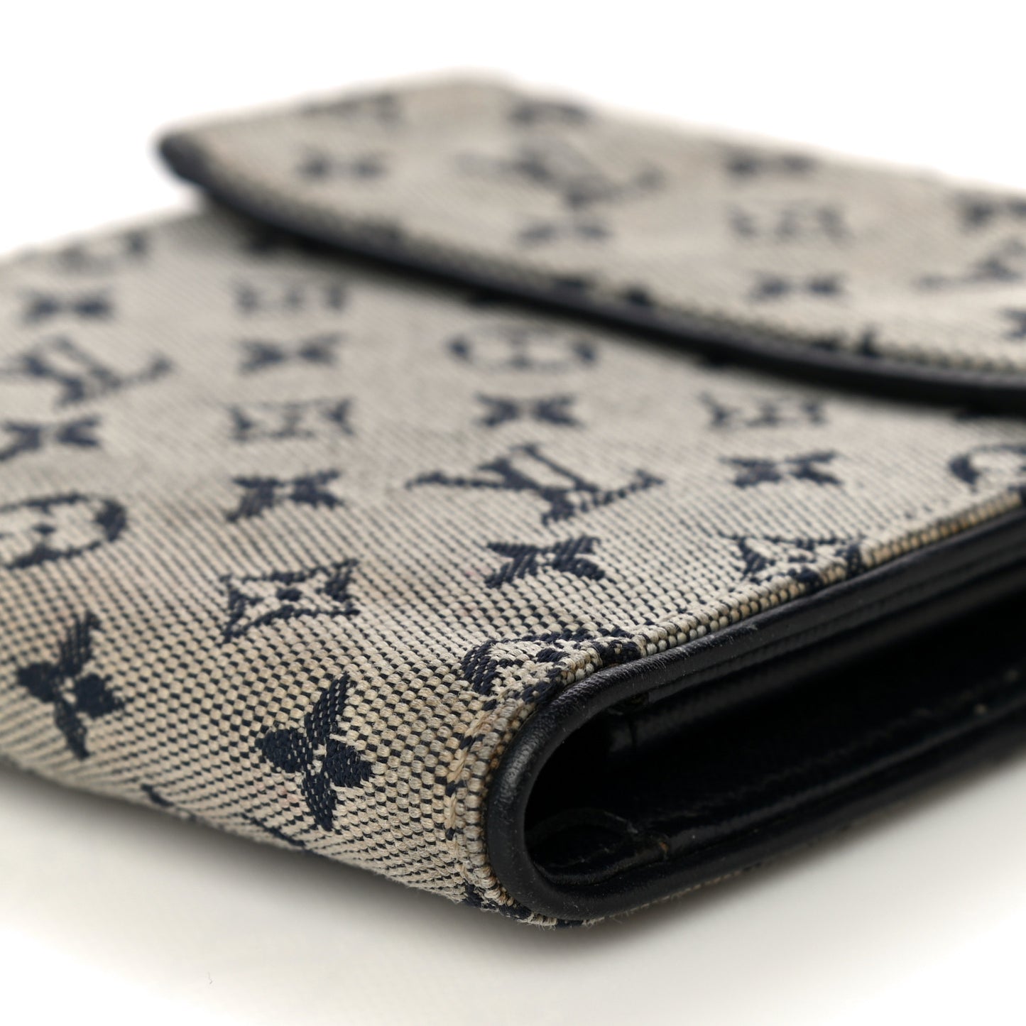 Mini Monogram Compact Wallet Blue